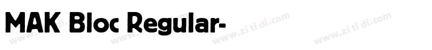 MAK Bloc Regular字体转换